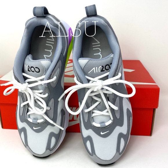 Nike Air Max 200 Cool Grey Canvas W AUTHENTIC - Picture 4 of 8